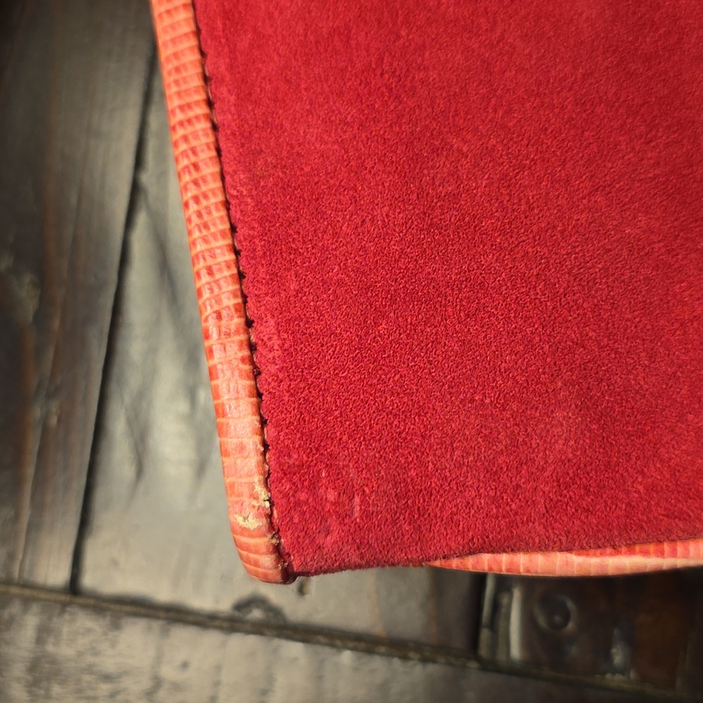 Isabella Fiore Suede Pink Bow Clutch/Wristlet - Picture 8 of 17